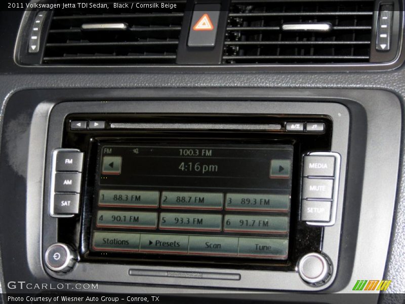 Black / Cornsilk Beige 2011 Volkswagen Jetta TDI Sedan