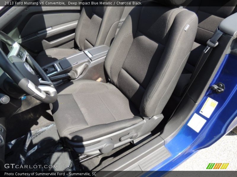 Deep Impact Blue Metallic / Charcoal Black 2013 Ford Mustang V6 Convertible