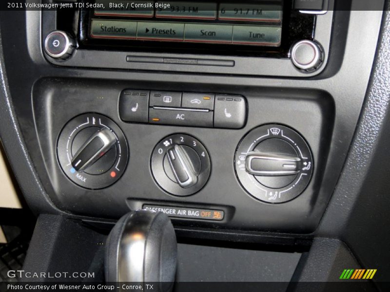 Black / Cornsilk Beige 2011 Volkswagen Jetta TDI Sedan