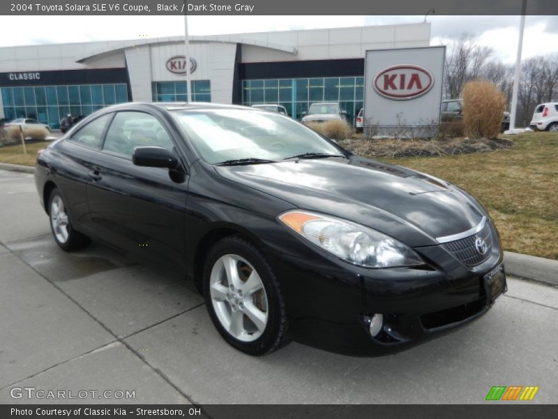 Black / Dark Stone Gray 2004 Toyota Solara SLE V6 Coupe