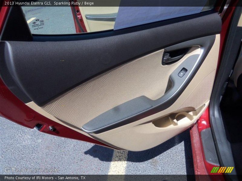 Sparkling Ruby / Beige 2013 Hyundai Elantra GLS