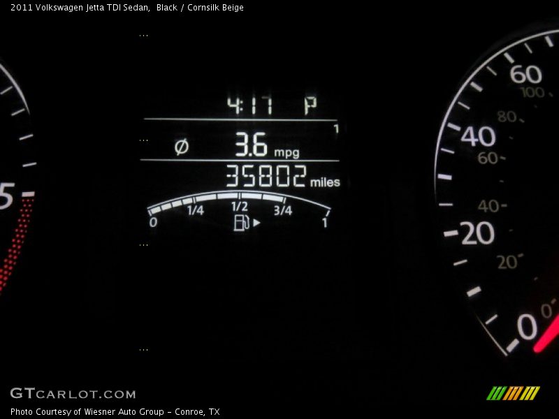 Black / Cornsilk Beige 2011 Volkswagen Jetta TDI Sedan
