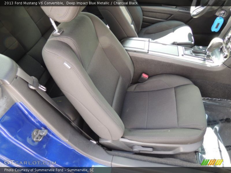 Deep Impact Blue Metallic / Charcoal Black 2013 Ford Mustang V6 Convertible