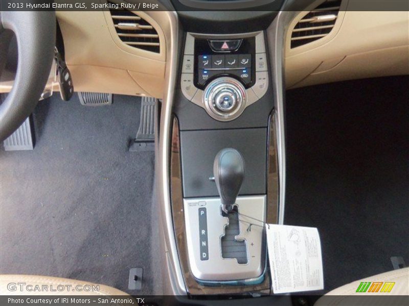 Sparkling Ruby / Beige 2013 Hyundai Elantra GLS