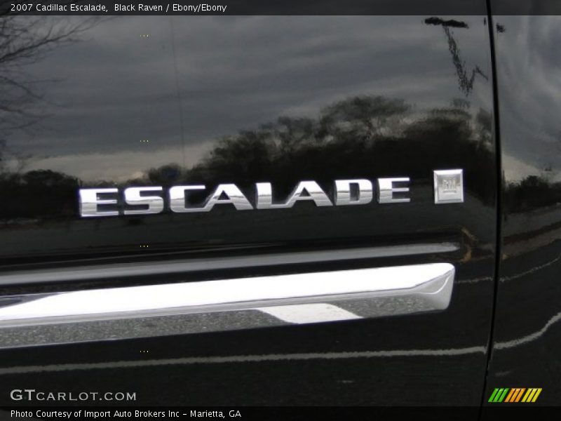 Black Raven / Ebony/Ebony 2007 Cadillac Escalade