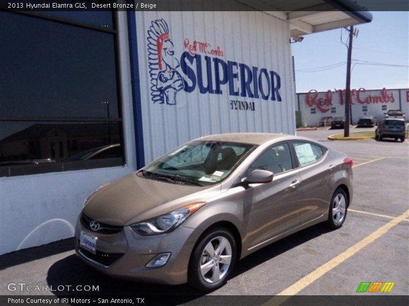 Desert Bronze / Beige 2013 Hyundai Elantra GLS
