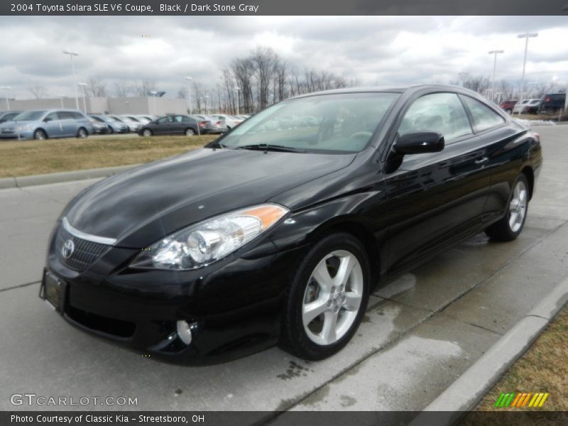 Black / Dark Stone Gray 2004 Toyota Solara SLE V6 Coupe