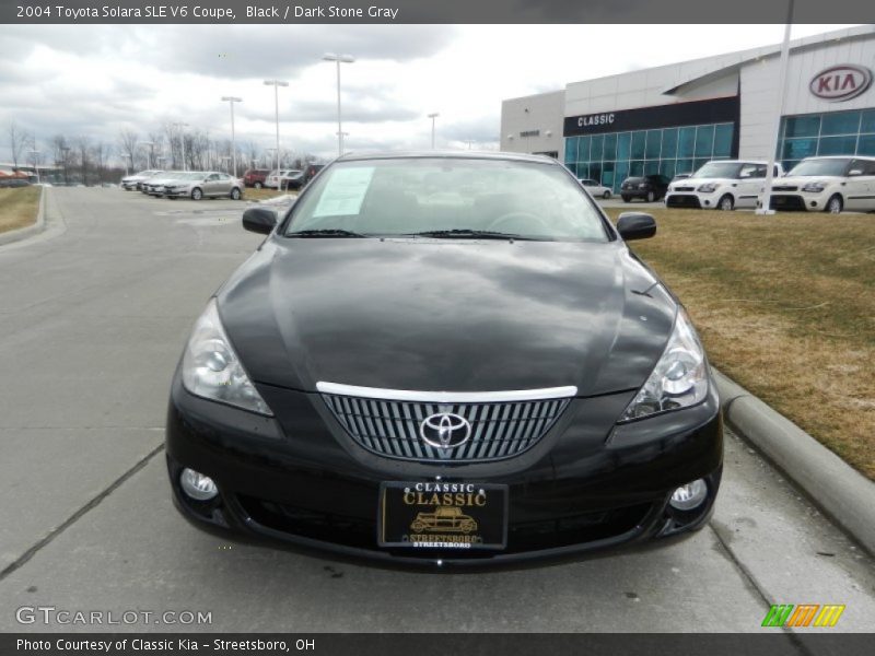 Black / Dark Stone Gray 2004 Toyota Solara SLE V6 Coupe