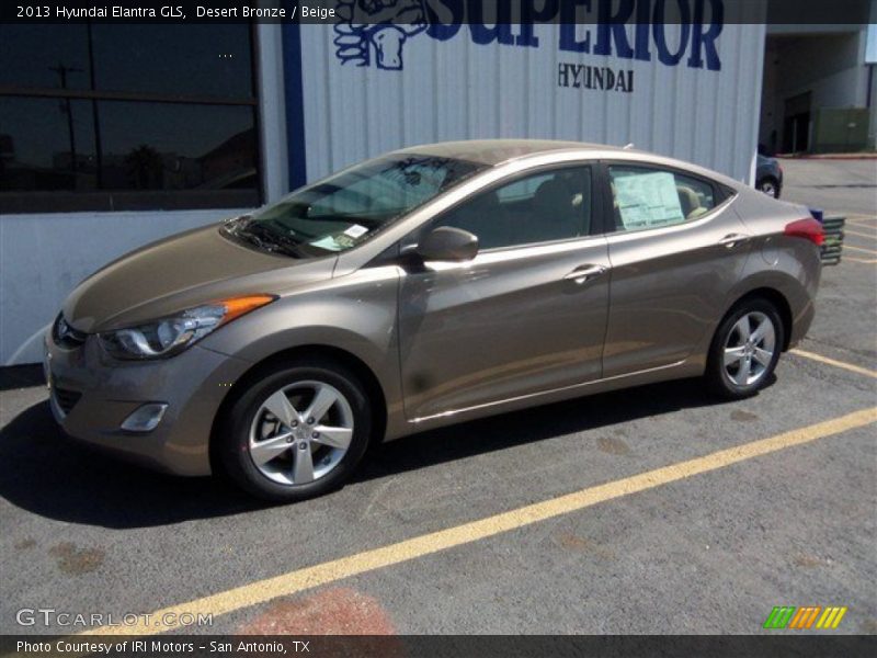 Desert Bronze / Beige 2013 Hyundai Elantra GLS
