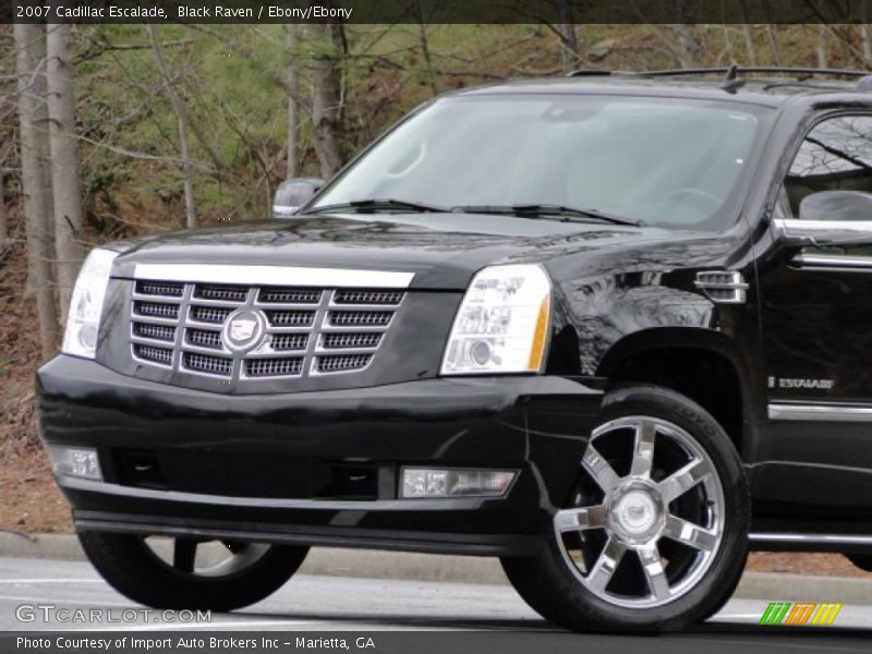 Black Raven / Ebony/Ebony 2007 Cadillac Escalade