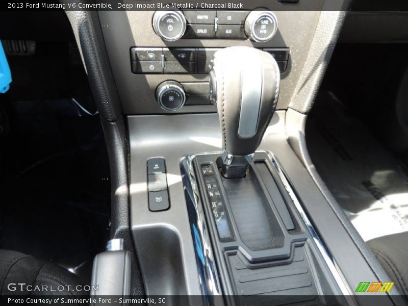 Deep Impact Blue Metallic / Charcoal Black 2013 Ford Mustang V6 Convertible