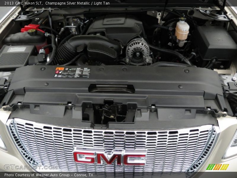 Champagne Silver Metallic / Light Tan 2013 GMC Yukon SLT