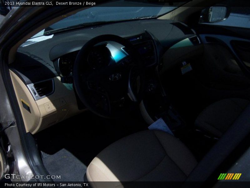 Desert Bronze / Beige 2013 Hyundai Elantra GLS
