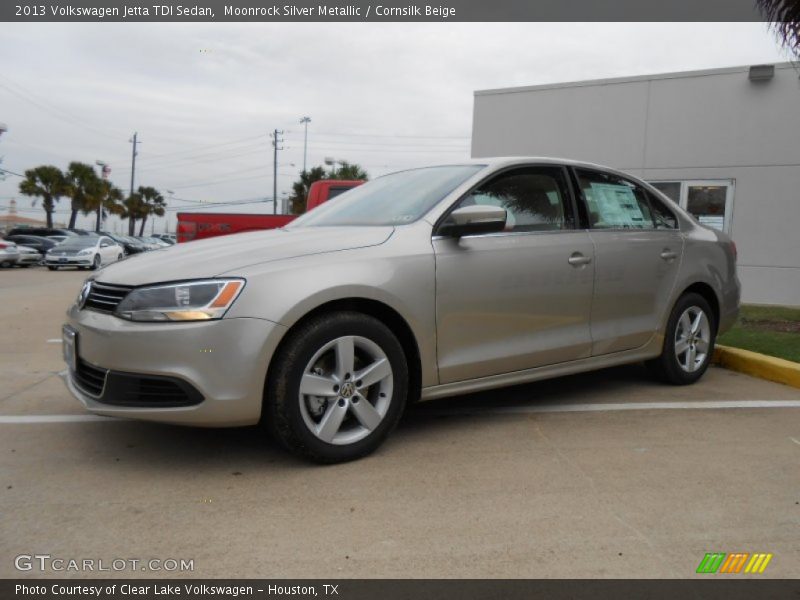 Moonrock Silver Metallic / Cornsilk Beige 2013 Volkswagen Jetta TDI Sedan