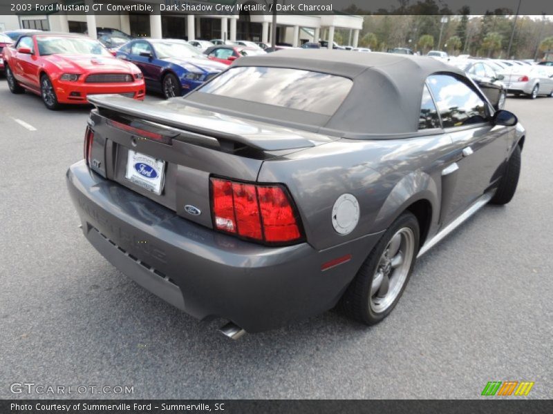 Dark Shadow Grey Metallic / Dark Charcoal 2003 Ford Mustang GT Convertible