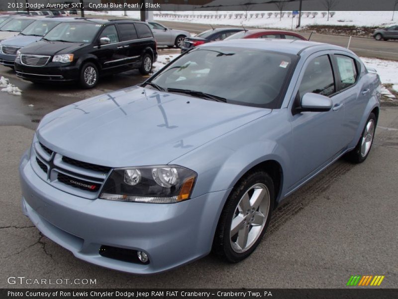 Crystal Blue Pearl / Black 2013 Dodge Avenger SXT