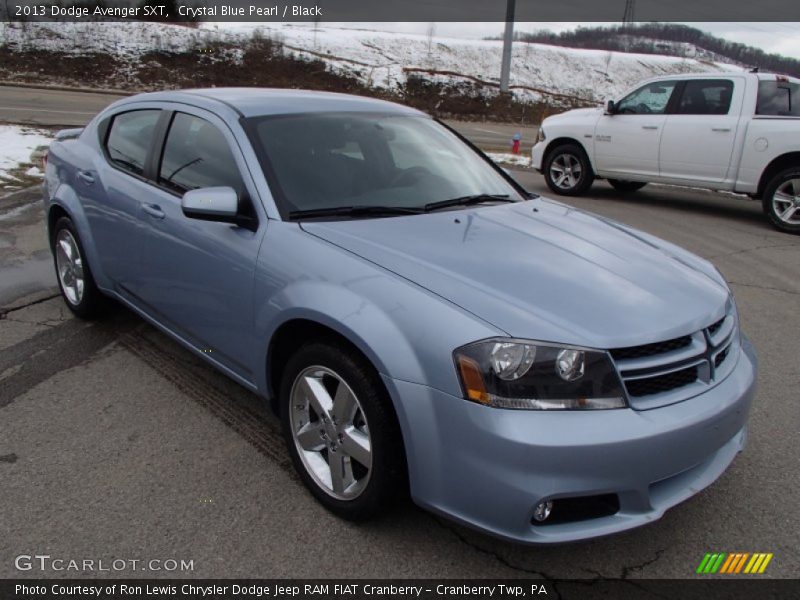 Crystal Blue Pearl / Black 2013 Dodge Avenger SXT