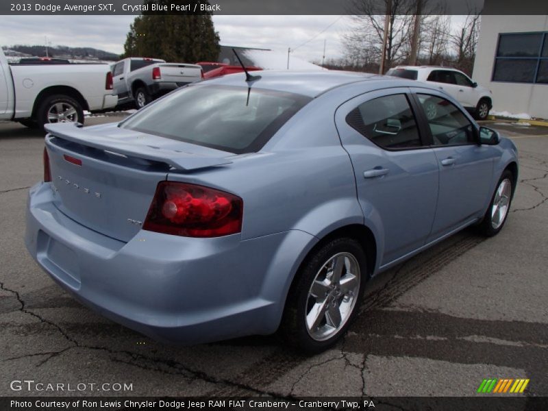 Crystal Blue Pearl / Black 2013 Dodge Avenger SXT