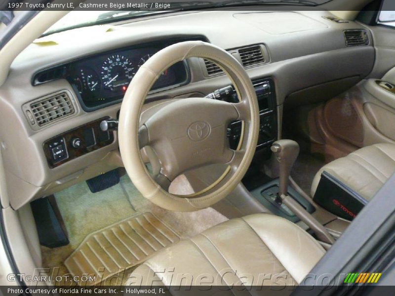 Cashmere Beige Metallic / Beige 1997 Toyota Camry LE