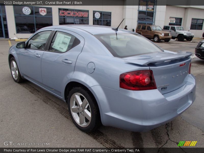 Crystal Blue Pearl / Black 2013 Dodge Avenger SXT
