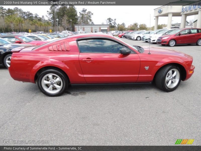 Dark Candy Apple Red / Medium Parchment 2009 Ford Mustang V6 Coupe