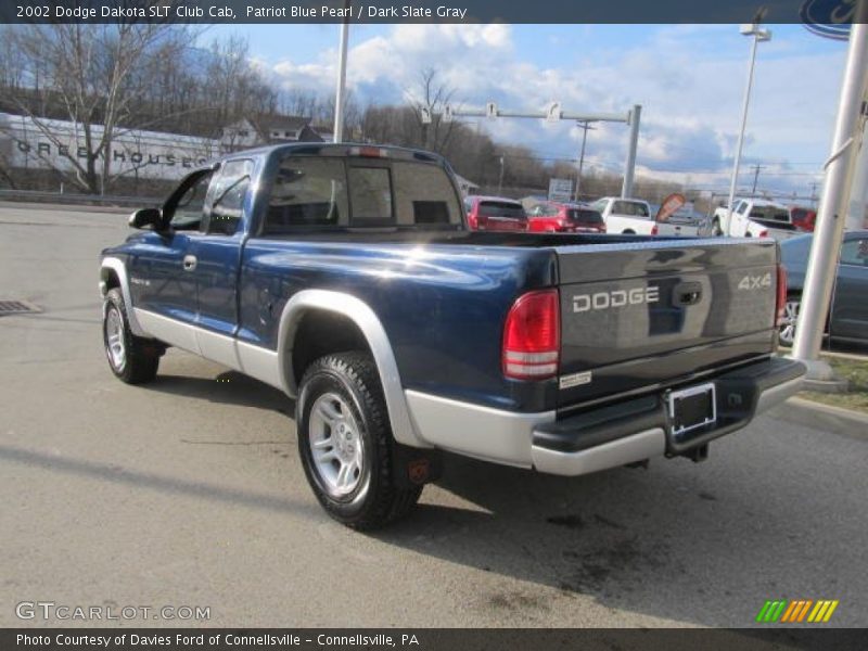 Patriot Blue Pearl / Dark Slate Gray 2002 Dodge Dakota SLT Club Cab