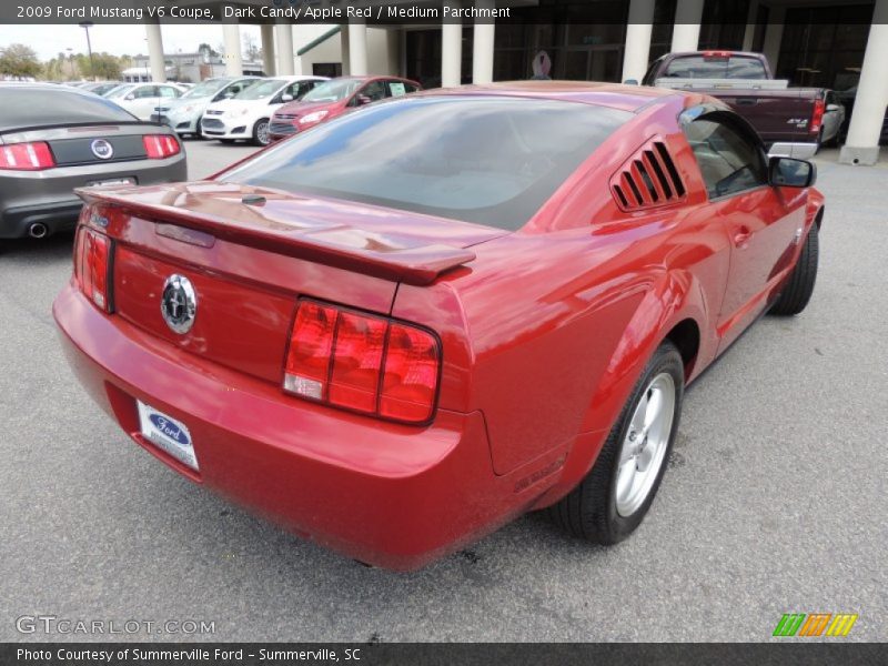 Dark Candy Apple Red / Medium Parchment 2009 Ford Mustang V6 Coupe