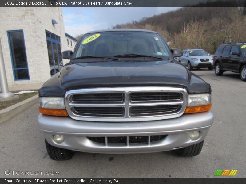 Patriot Blue Pearl / Dark Slate Gray 2002 Dodge Dakota SLT Club Cab