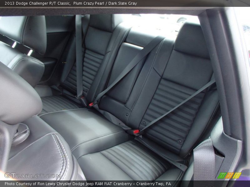 Rear Seat of 2013 Challenger R/T Classic