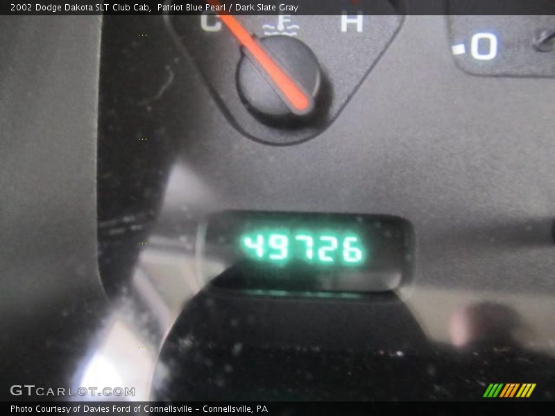 Patriot Blue Pearl / Dark Slate Gray 2002 Dodge Dakota SLT Club Cab