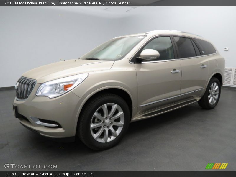 Champagne Silver Metallic / Cocoa Leather 2013 Buick Enclave Premium