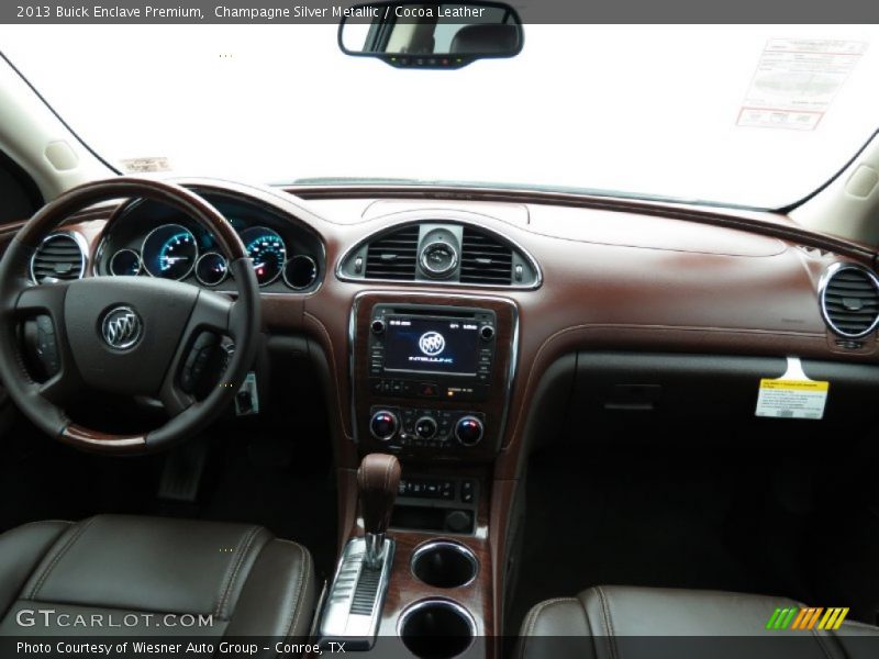 Champagne Silver Metallic / Cocoa Leather 2013 Buick Enclave Premium