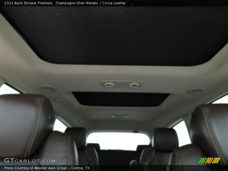 Champagne Silver Metallic / Cocoa Leather 2013 Buick Enclave Premium