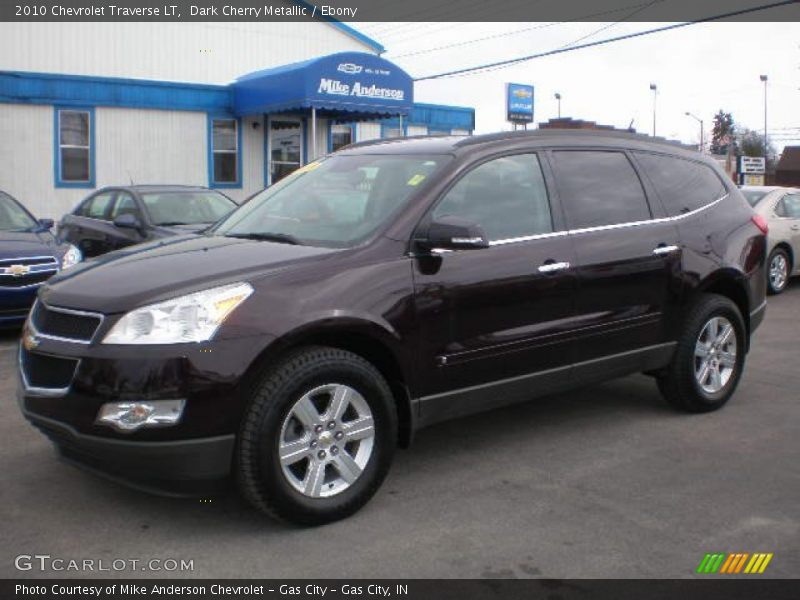 Dark Cherry Metallic / Ebony 2010 Chevrolet Traverse LT