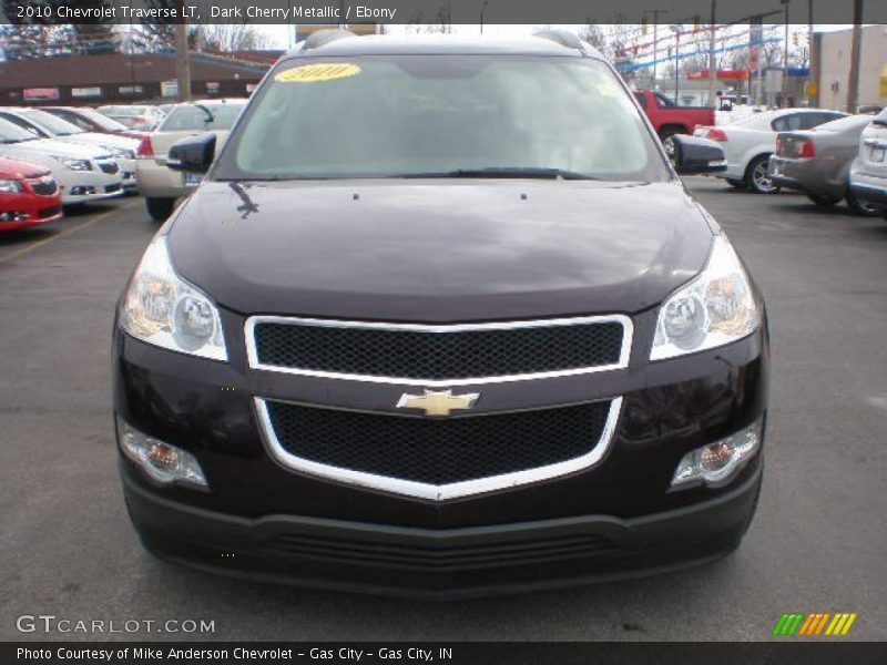 Dark Cherry Metallic / Ebony 2010 Chevrolet Traverse LT