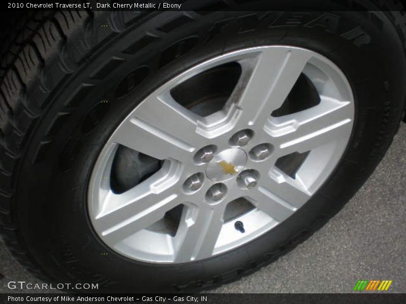 Dark Cherry Metallic / Ebony 2010 Chevrolet Traverse LT