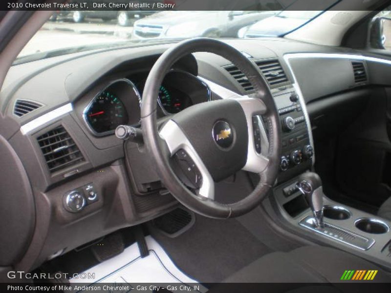 Dark Cherry Metallic / Ebony 2010 Chevrolet Traverse LT