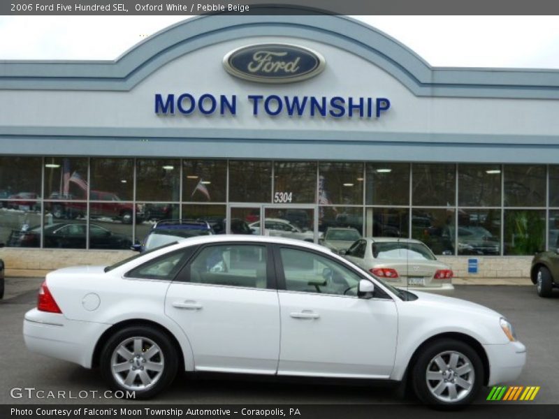 Oxford White / Pebble Beige 2006 Ford Five Hundred SEL