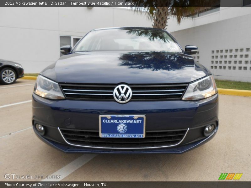 Tempest Blue Metallic / Titan Black 2013 Volkswagen Jetta TDI Sedan