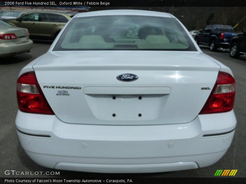 Oxford White / Pebble Beige 2006 Ford Five Hundred SEL