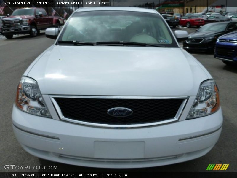 Oxford White / Pebble Beige 2006 Ford Five Hundred SEL