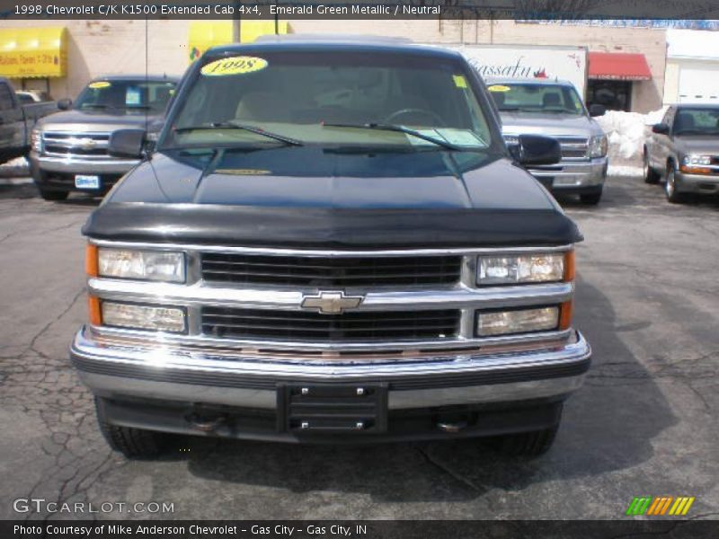 Emerald Green Metallic / Neutral 1998 Chevrolet C/K K1500 Extended Cab 4x4