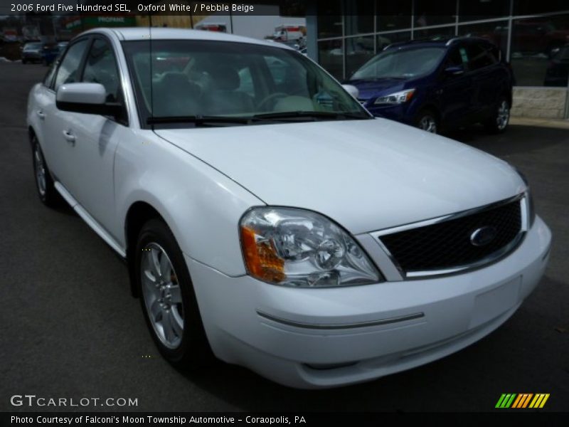 Oxford White / Pebble Beige 2006 Ford Five Hundred SEL