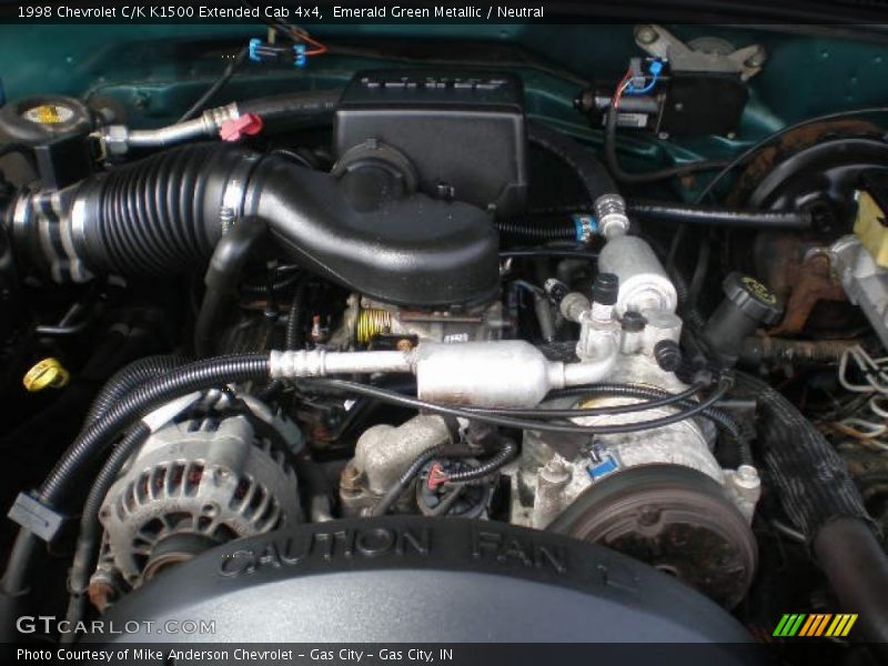 Emerald Green Metallic / Neutral 1998 Chevrolet C/K K1500 Extended Cab 4x4