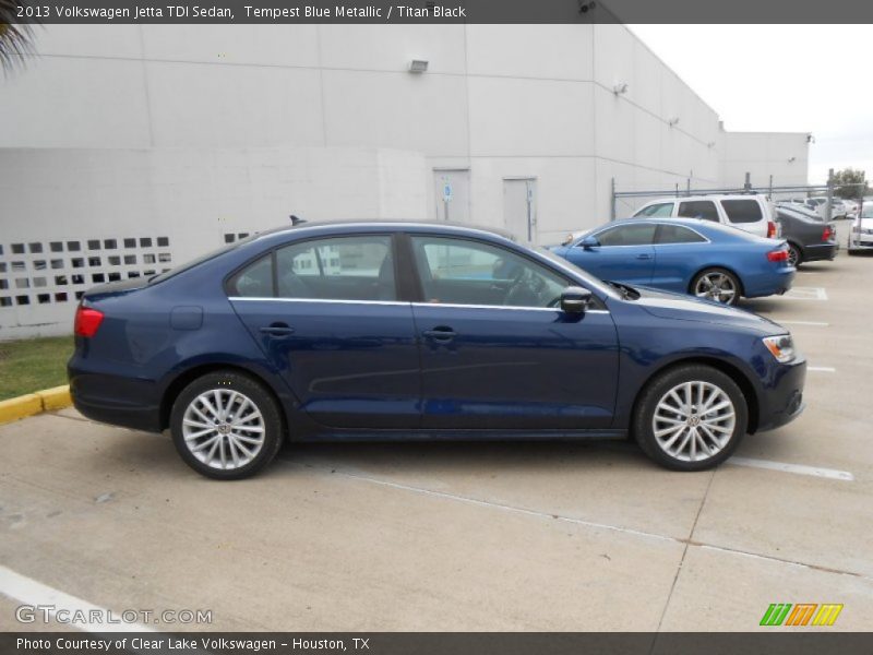 Tempest Blue Metallic / Titan Black 2013 Volkswagen Jetta TDI Sedan