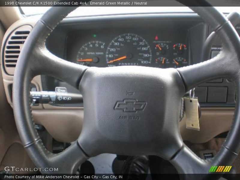 Emerald Green Metallic / Neutral 1998 Chevrolet C/K K1500 Extended Cab 4x4