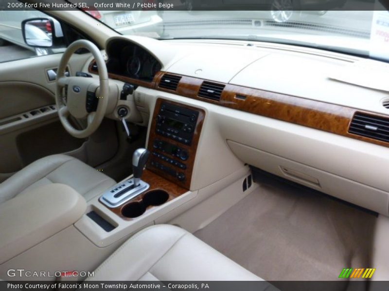 Oxford White / Pebble Beige 2006 Ford Five Hundred SEL