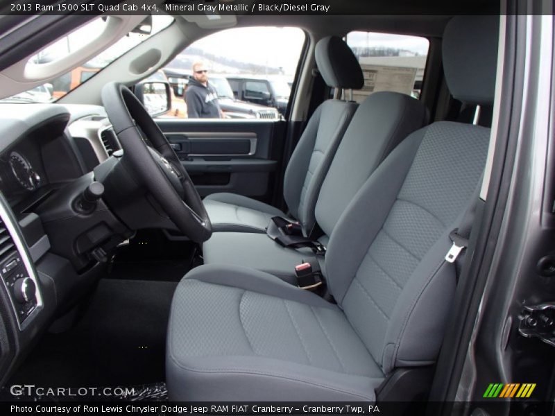 Front Seat of 2013 1500 SLT Quad Cab 4x4