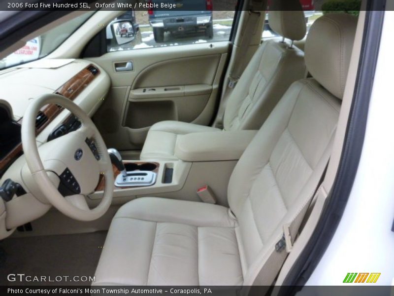 Oxford White / Pebble Beige 2006 Ford Five Hundred SEL