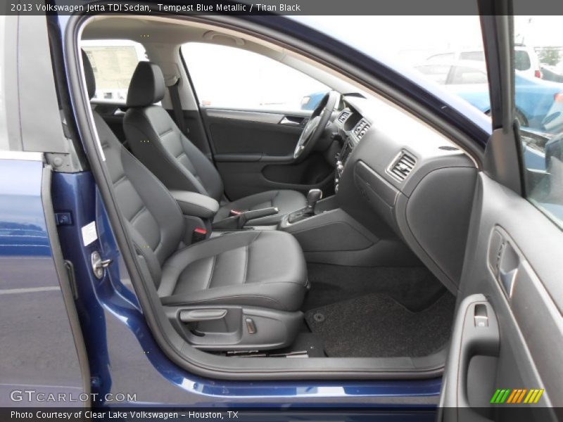 Tempest Blue Metallic / Titan Black 2013 Volkswagen Jetta TDI Sedan